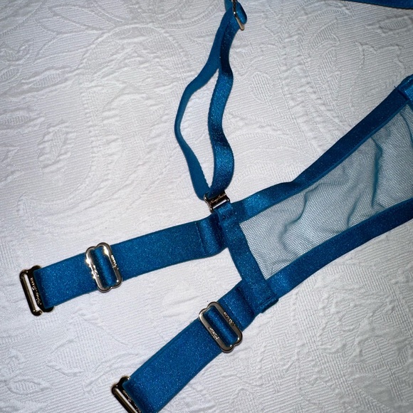 MISTRESS T
PEACOCK BLUE PUSH UP BRA - Picture 11 of 14